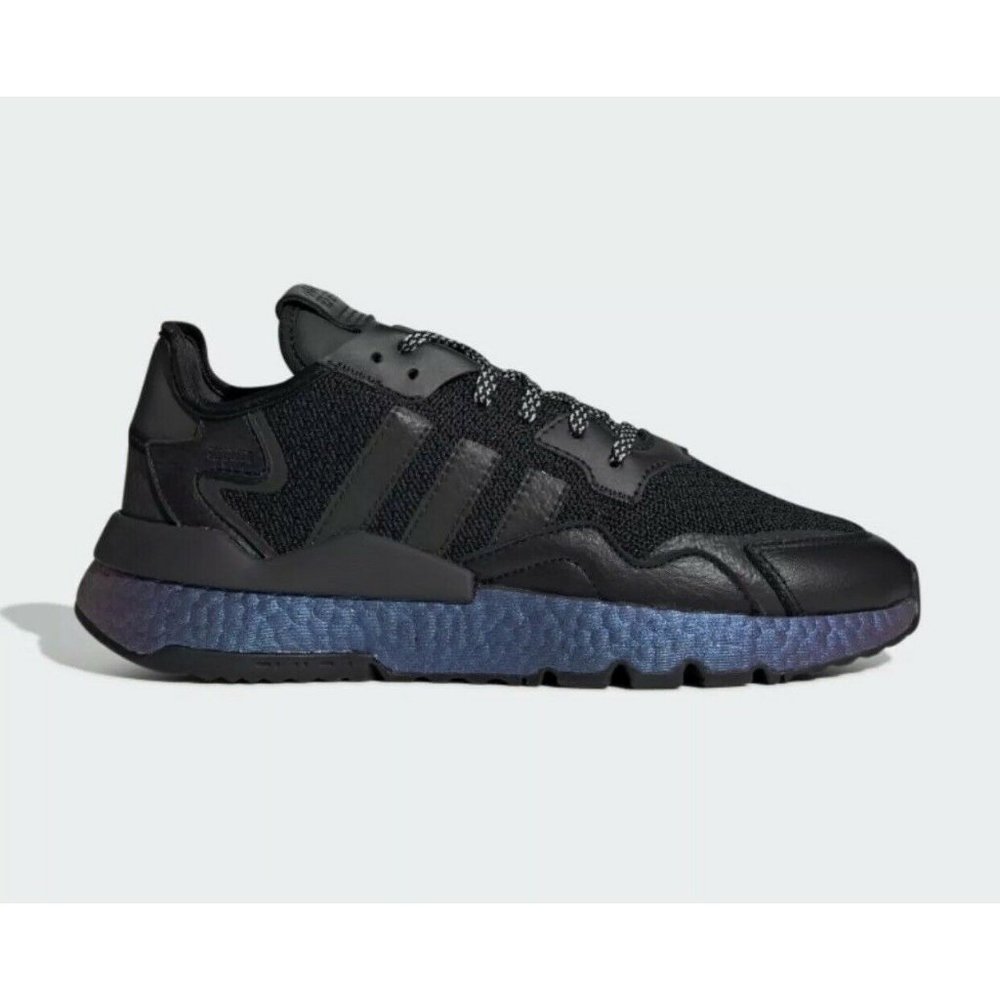 Adidas Nite Jogger Men's Metallic Blue Black/Carbo